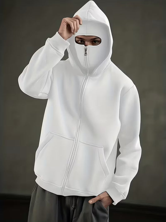 Maskierter Zipper Hoodie