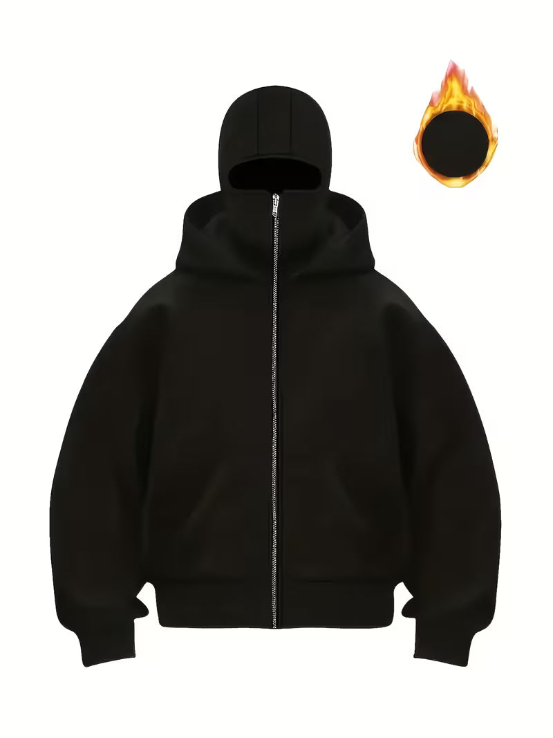 Maskierter Zipper Hoodie