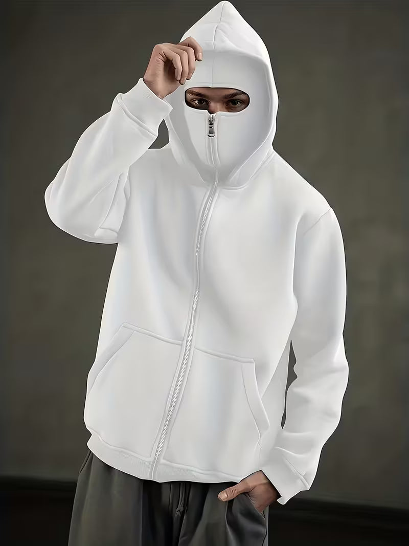 Maskierter Zipper Hoodie